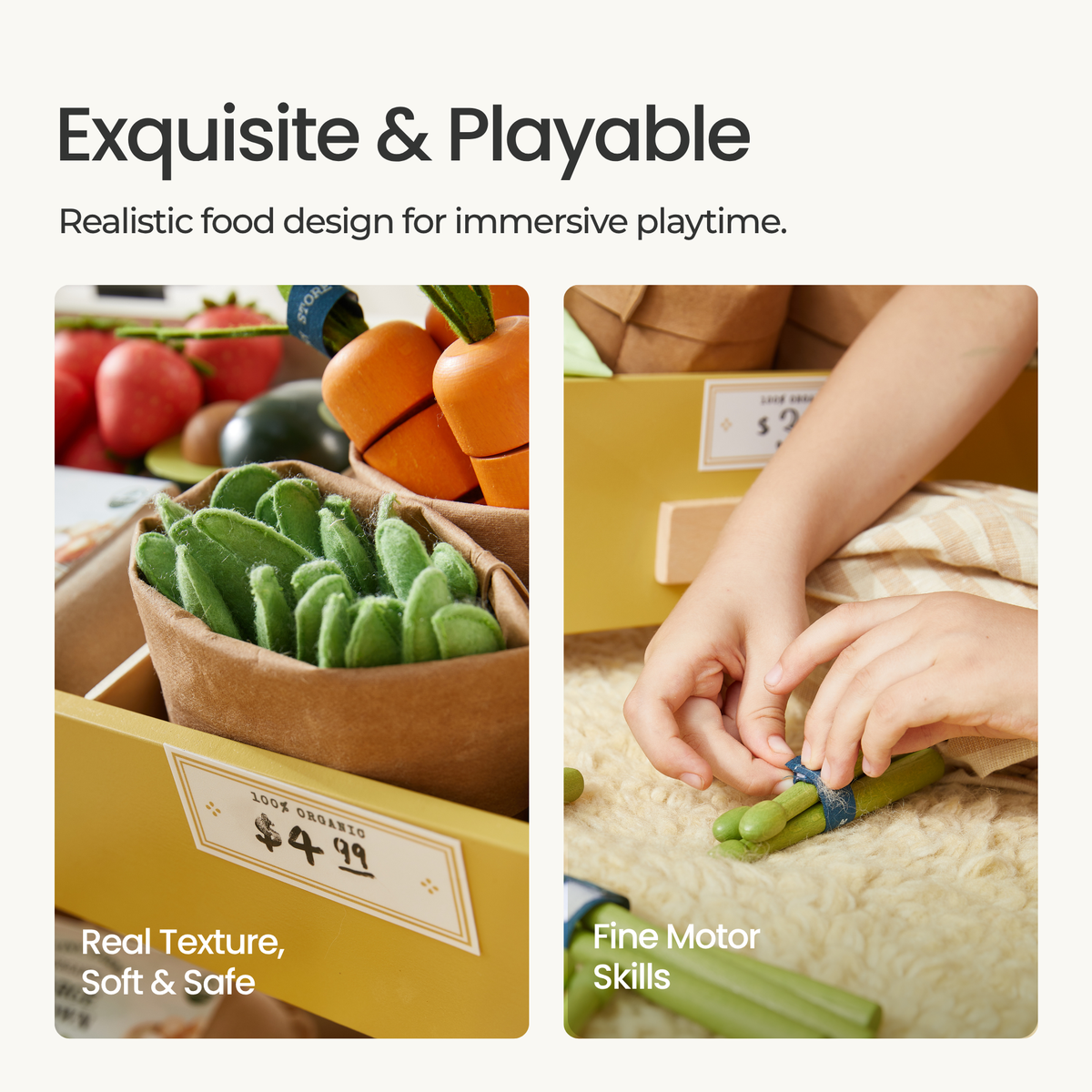 Colección de Comida de Juguete Orgánica Tiny Land®