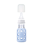 4oz Glass Baby Bottle - Stage 1 Nipple, Stopper, and Cap
