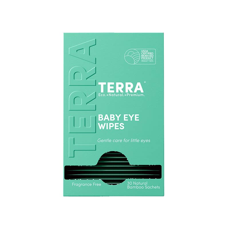 Fragrance-Free Baby Eye Natural Bamboo Wipes 30 Sachets