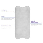 Non-Slip Gray Bath Mat for Babies & Toddlers