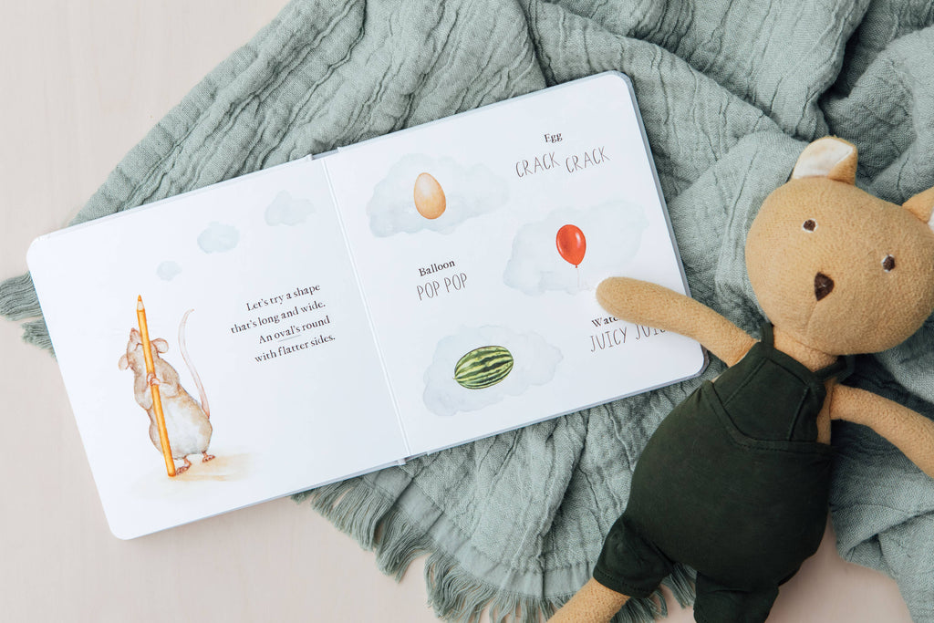 Scribble Scrabble: Un libro de cartón con las primeras palabras