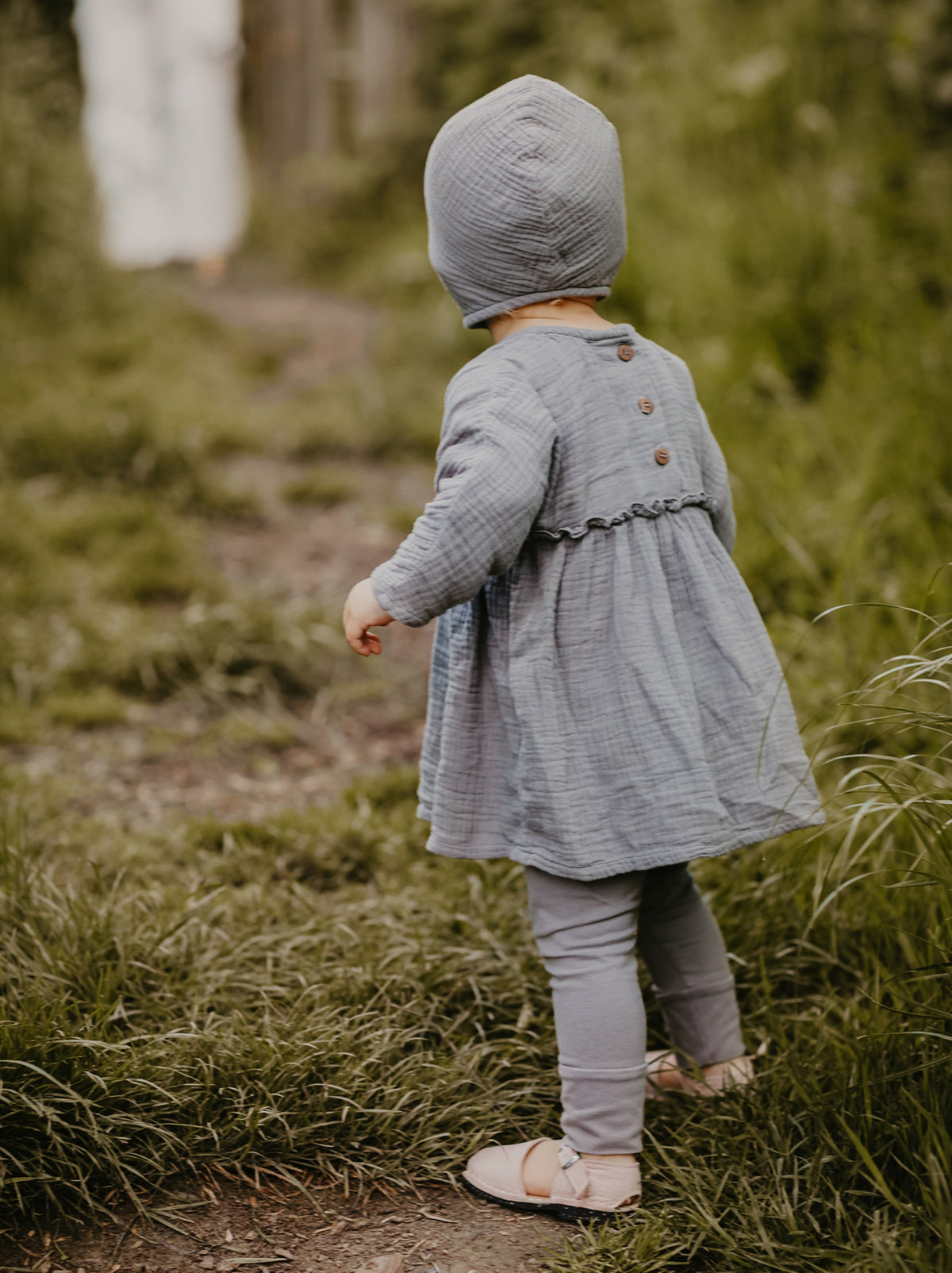 El gorrito de jardín para bebé