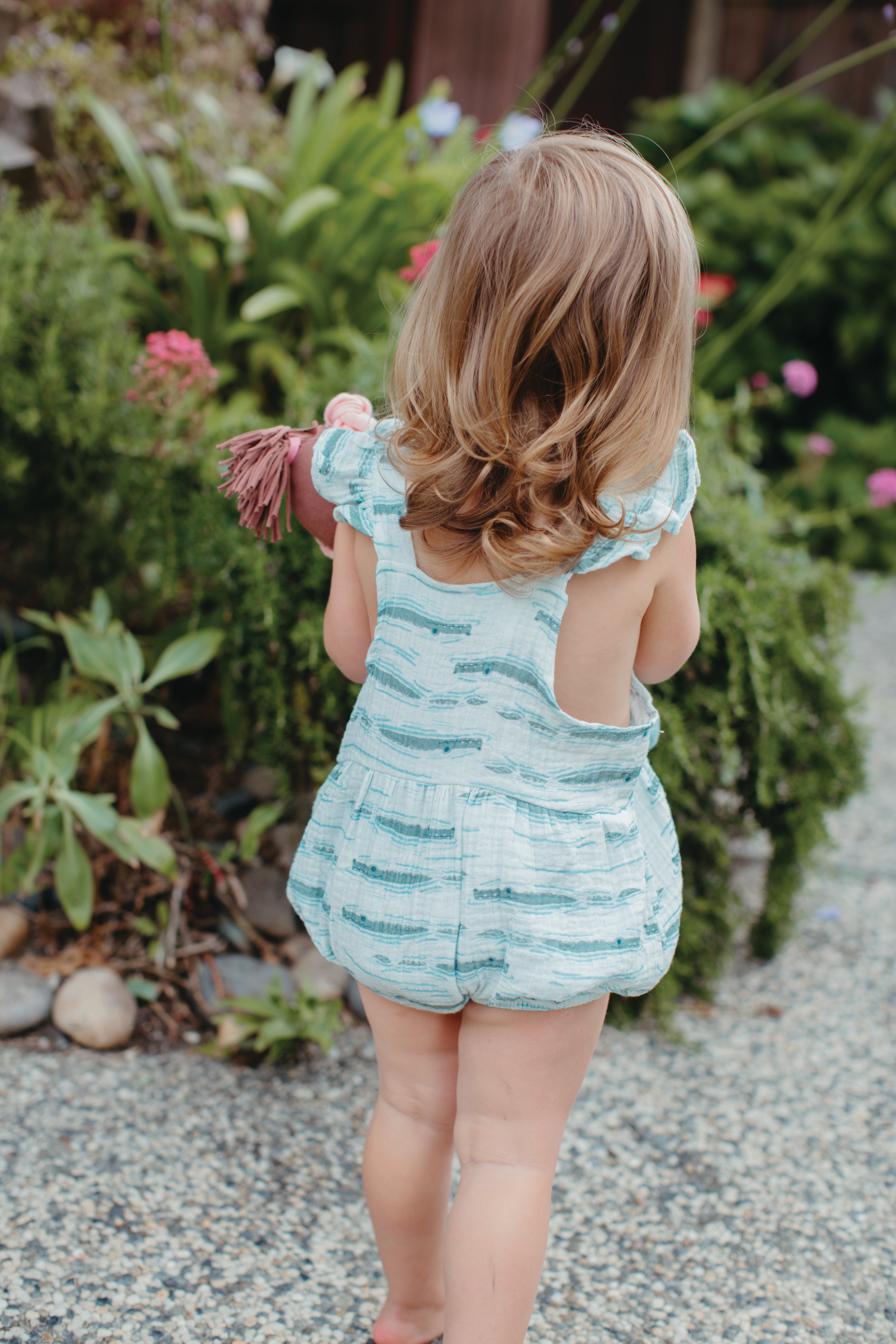 Muslin Flutter Sleeve Romper