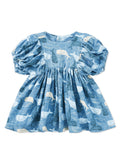 Dress with Puff Sleeves