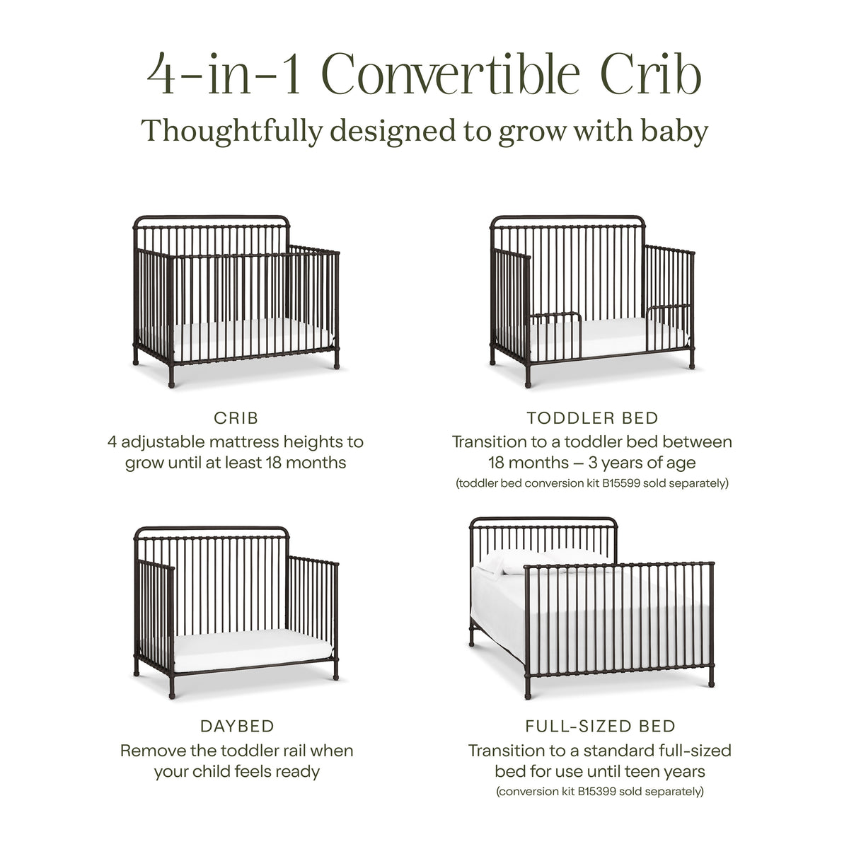 Winston 4-in-1 Convertible Crib