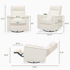 Willa Deluxe Power Recliner and Swivel Glider with Heat and Massage