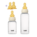 BIBS Grow & Flow Baby Bottle Set, 5oz + 9oz — Ivory