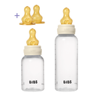 BIBS Grow & Flow Baby Bottle Set, 5oz + 9oz — Ivory