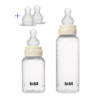 BIBS Grow & Flow Baby Bottle Set, 5oz + 9oz — Ivory