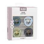 BIBS Colour Pacifiers, 4-Pack, Size 1