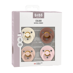 BIBS Colour Pacifiers, 4-Pack, Size 1
