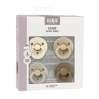 BIBS Colour Pacifiers, 4-Pack, Size 1