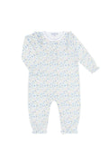 Blue Meadow Romper LS