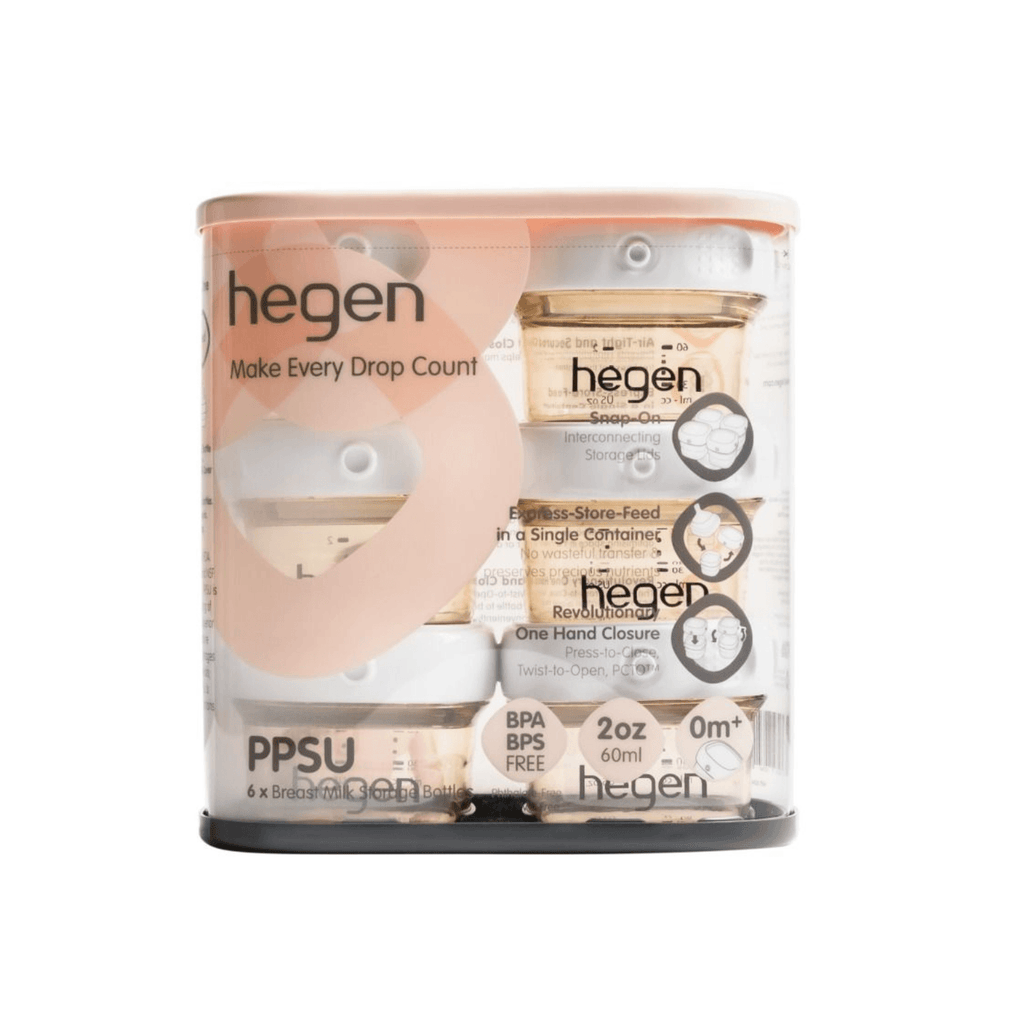 Hegen PPSU Breast Milk & Food Storage - 60ml/2oz Breast - 6-Pack