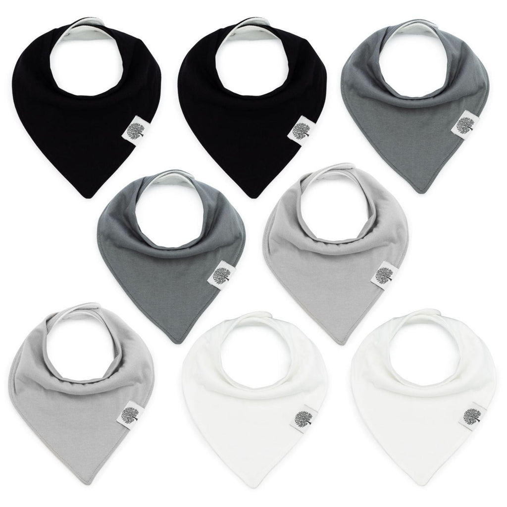 Set de 8 baberos tipo bandana Basics