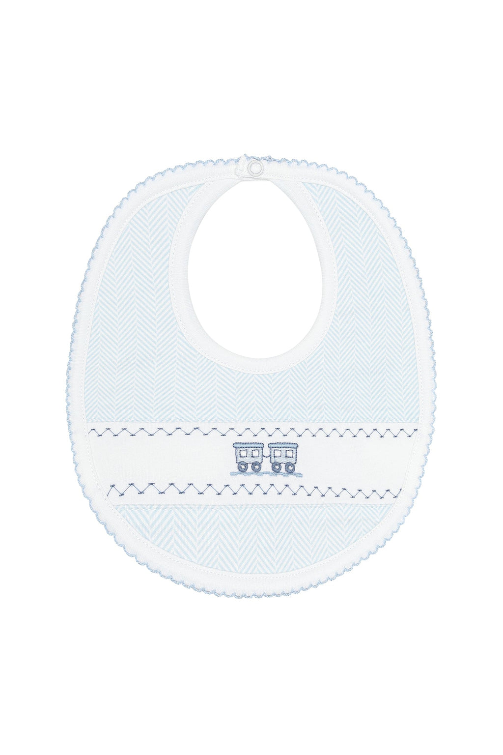 Herringbone Embroidered Bib