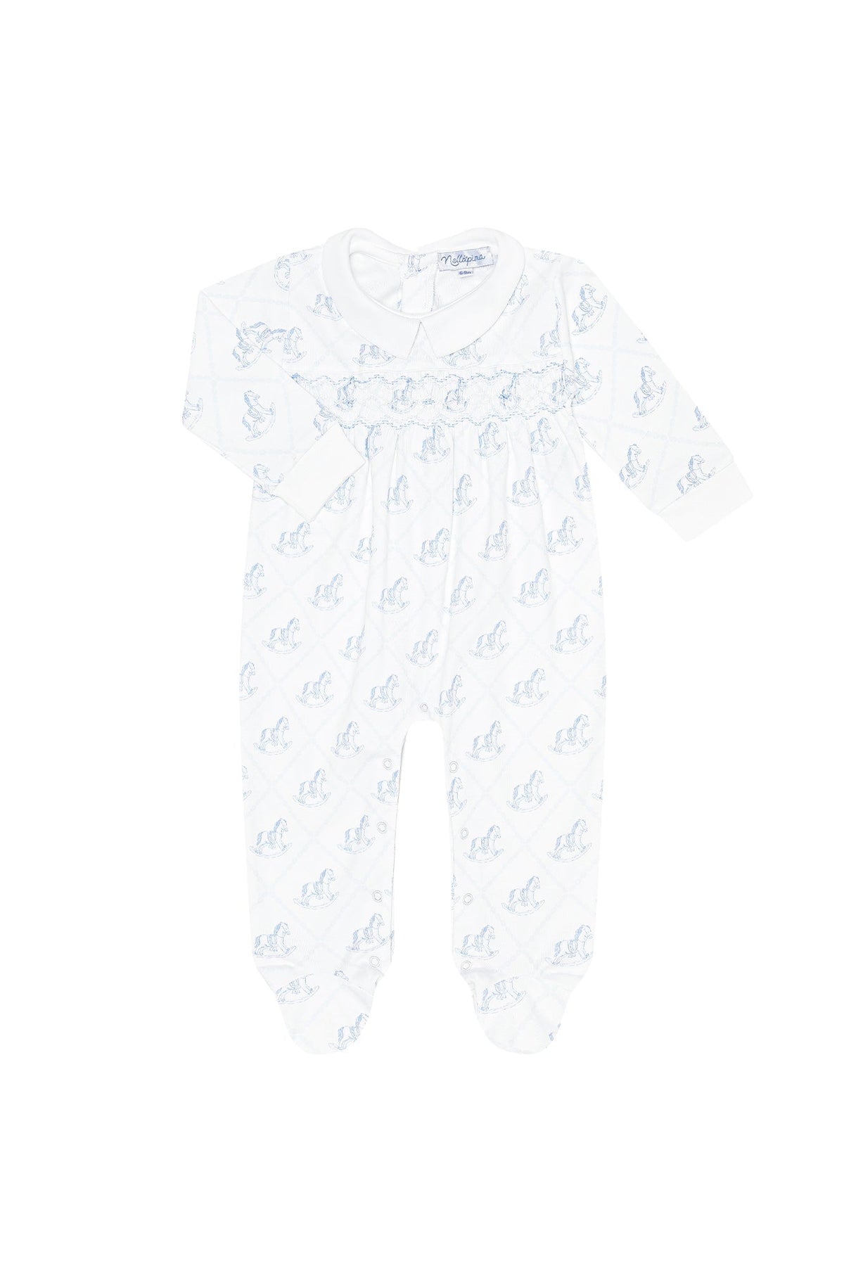 Rocking Horse Smocked Footie