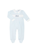 Herringbone Embroidered Footie