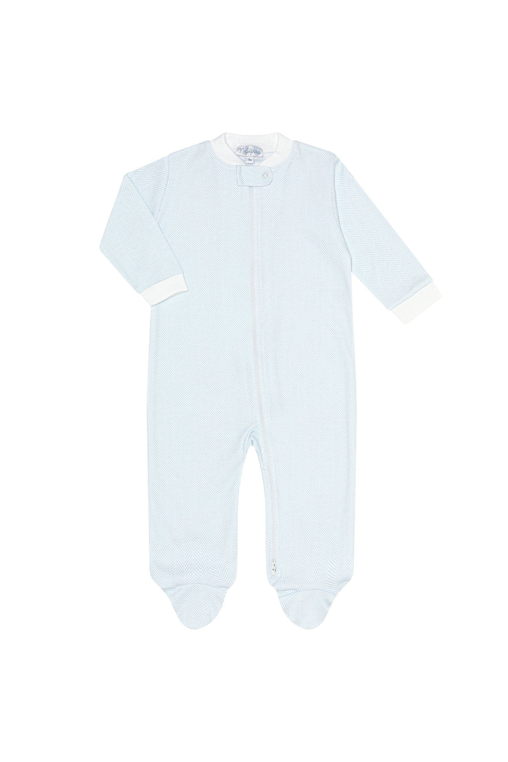 Herringbone Zipper Footie