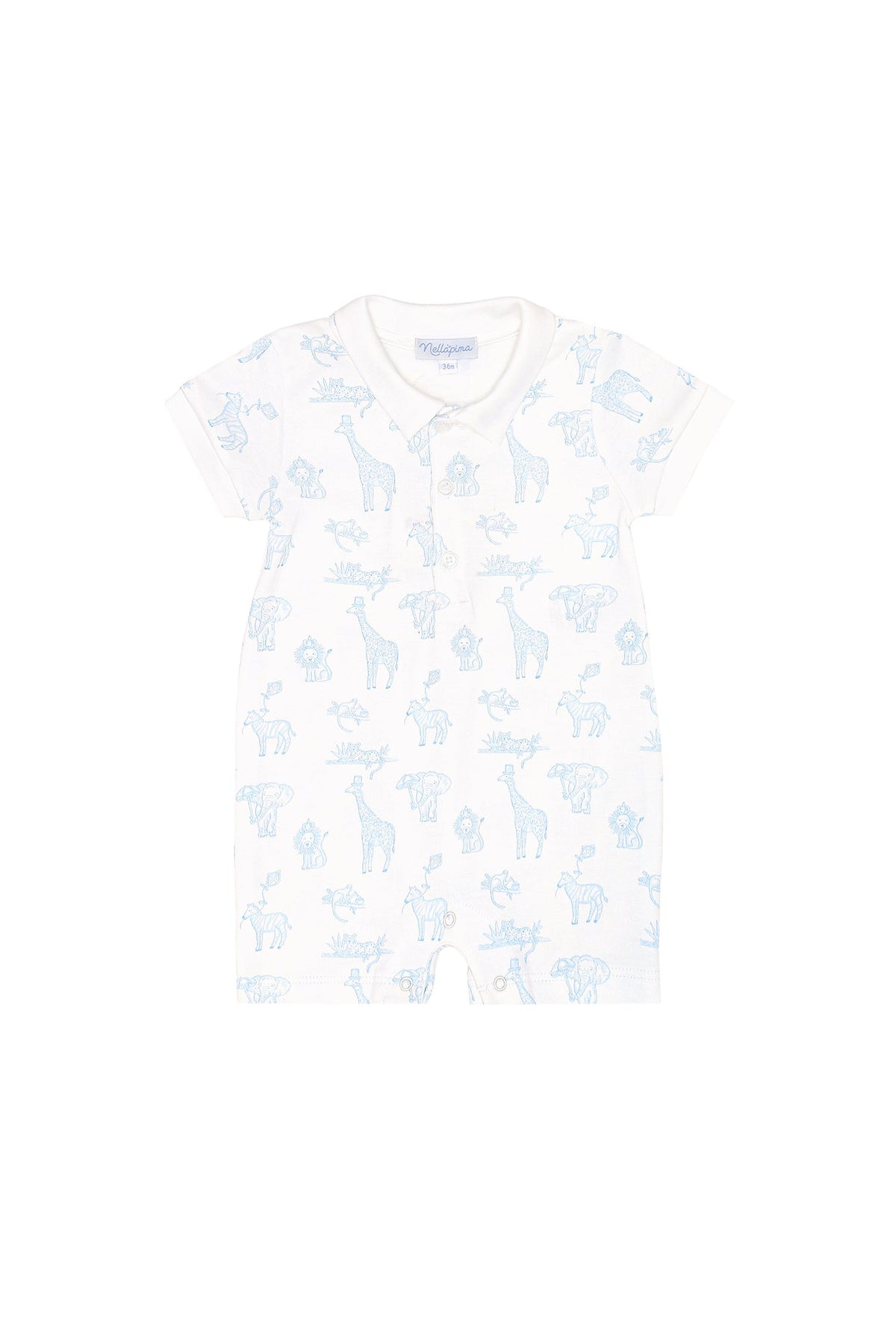 Blue Safari Romper