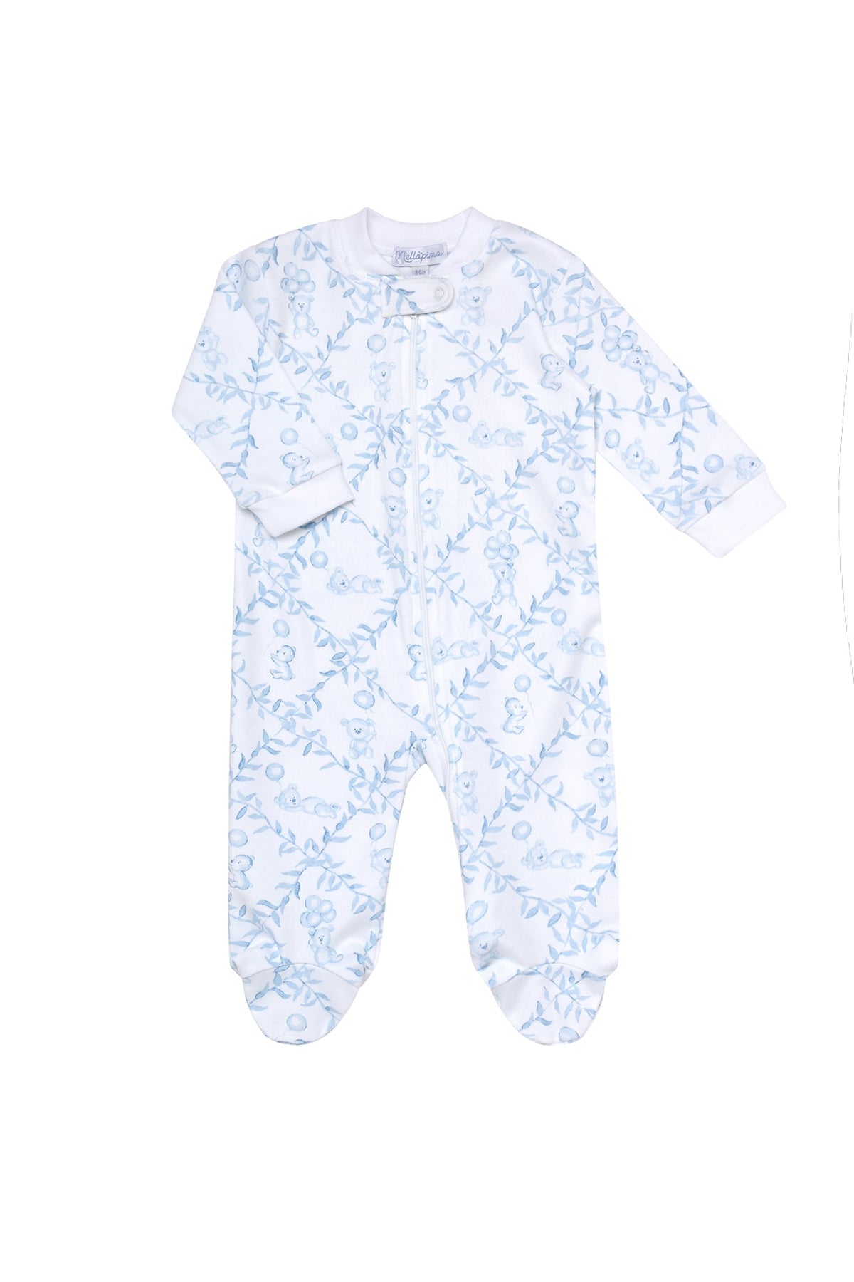 Bears Trellace Zipper Footie