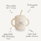 Bluey x Mushie Silicone Training Cup + Straw - Mushie