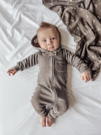 Bark | Organic Cozy Zipper Romper