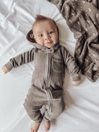Bark | Organic Cozy Zipper Romper