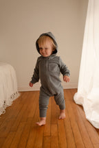 Moonstone | Organic Cozy Zipper Romper