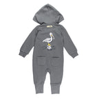 Organic Cozy Zipper Romper