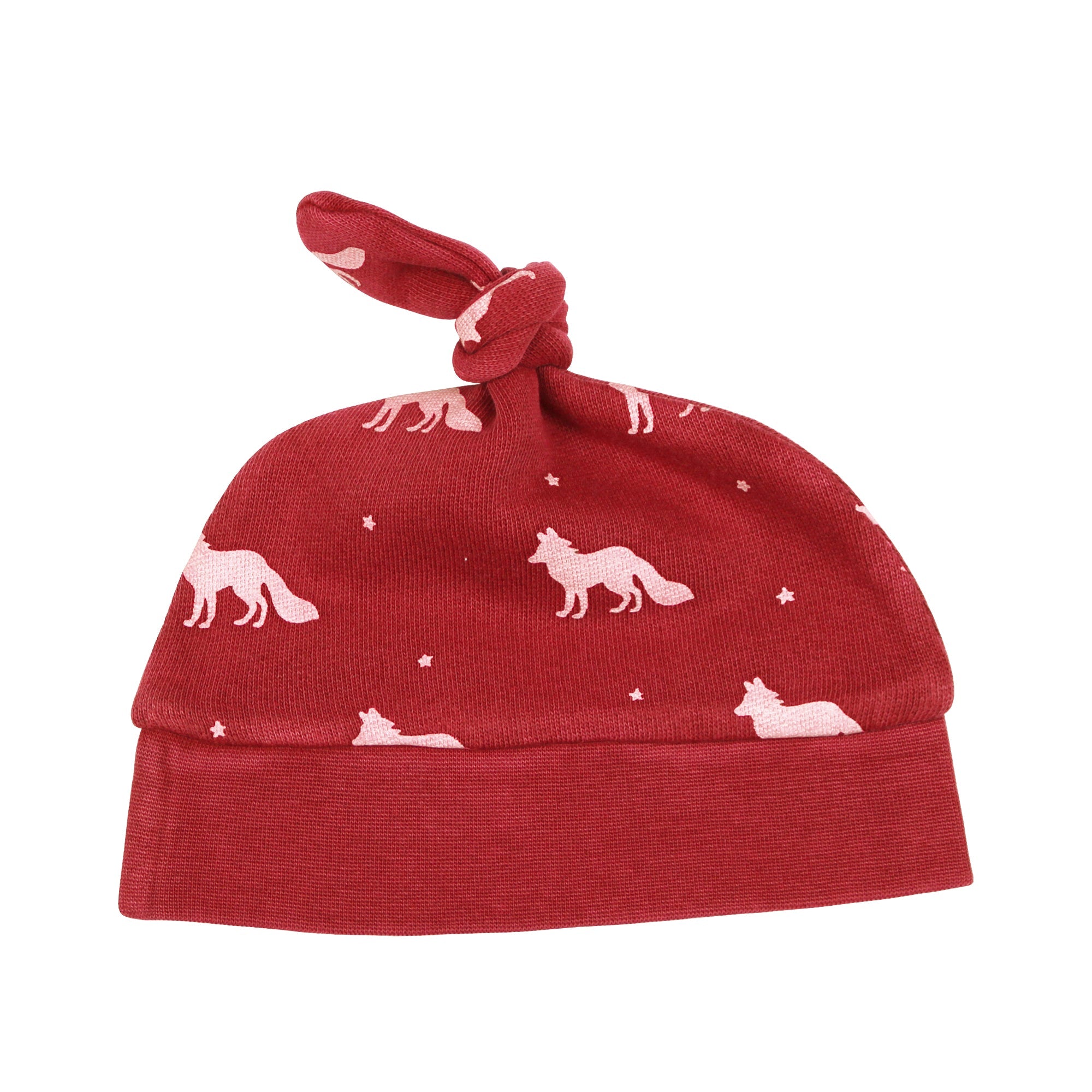 Cherry Fox | Organic Cozy Knotted Hat