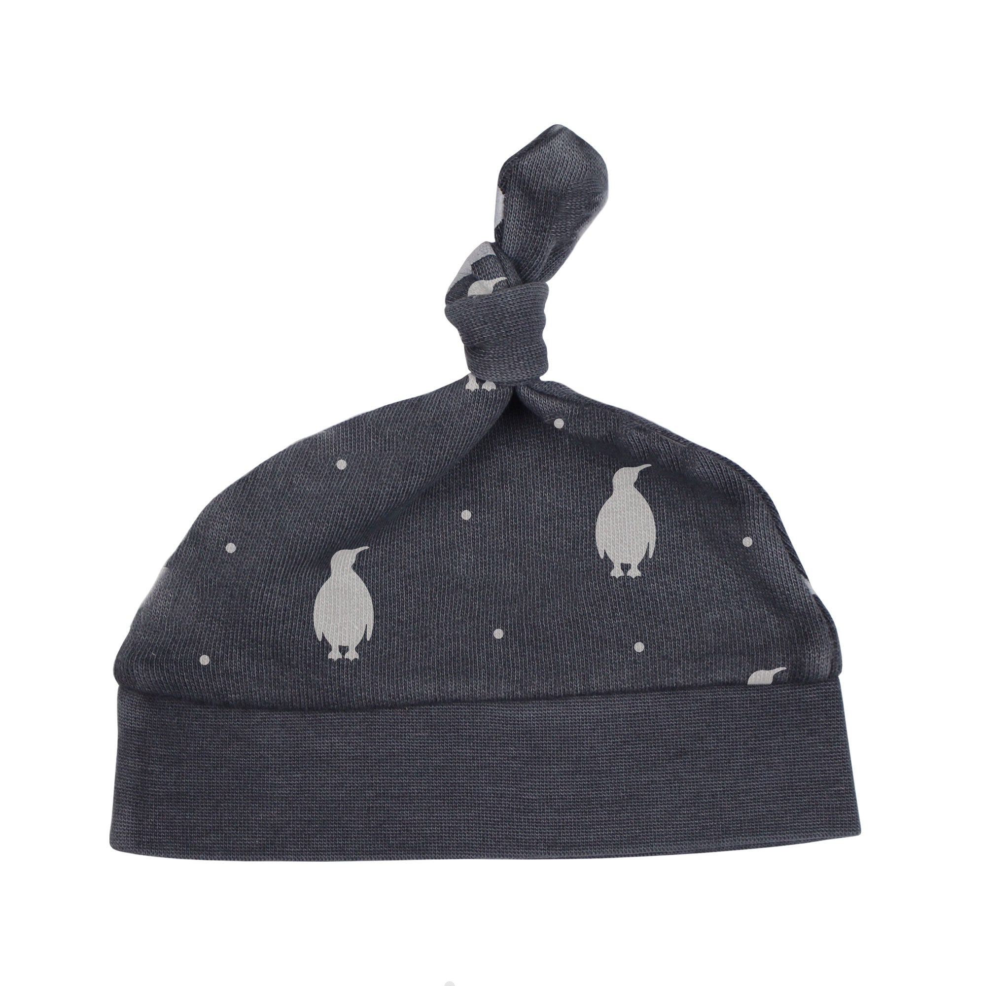 Coal Penguin | Organic Cozy Knotted Hat