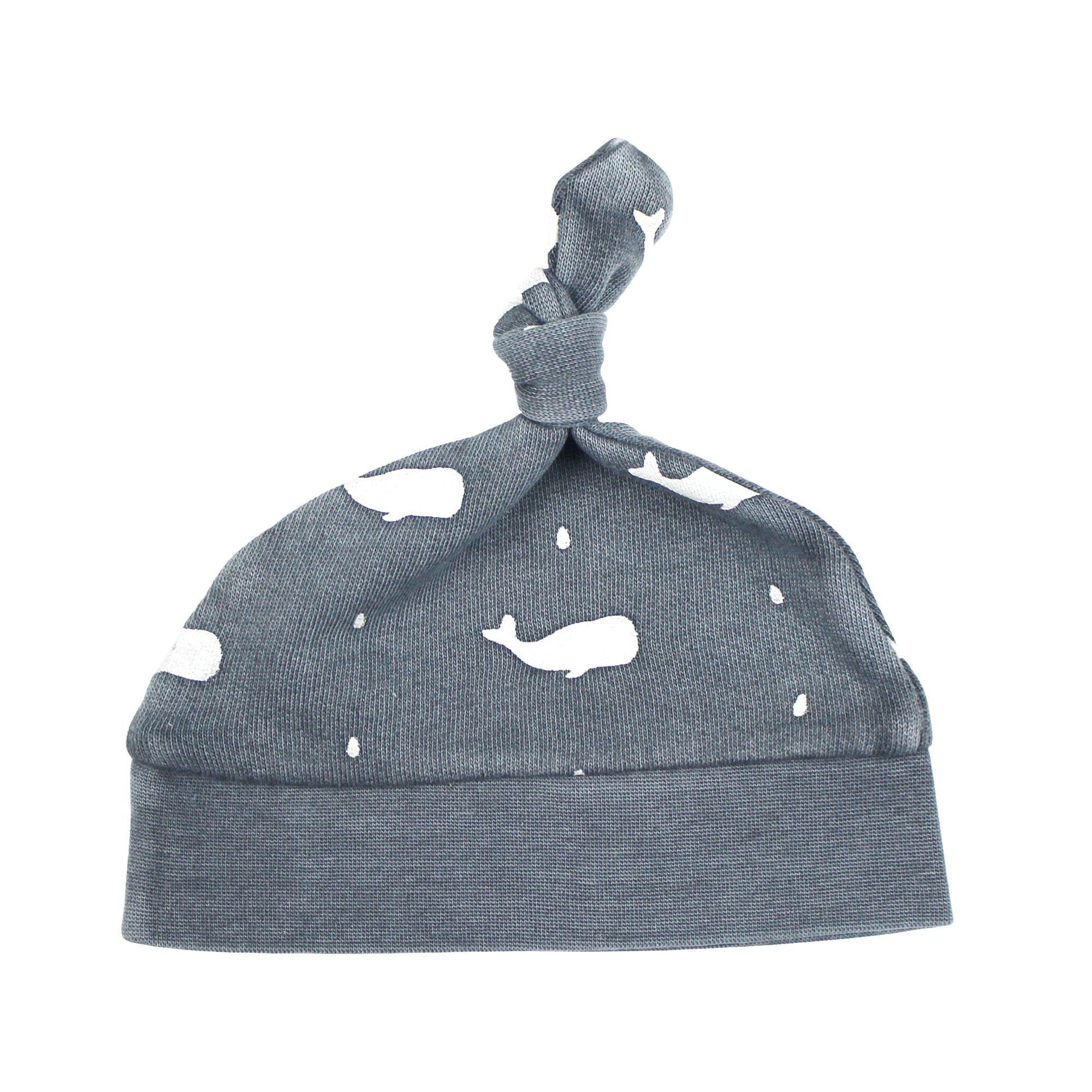 Moonstone Whale | Organic Cozy Knotted Hat