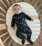 Coal Penguin | Organic Cozy Zipper Footie