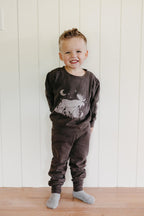 Bark Moose | Kids' Organic Cozy Graphic Sweatshirt & Jogger Set