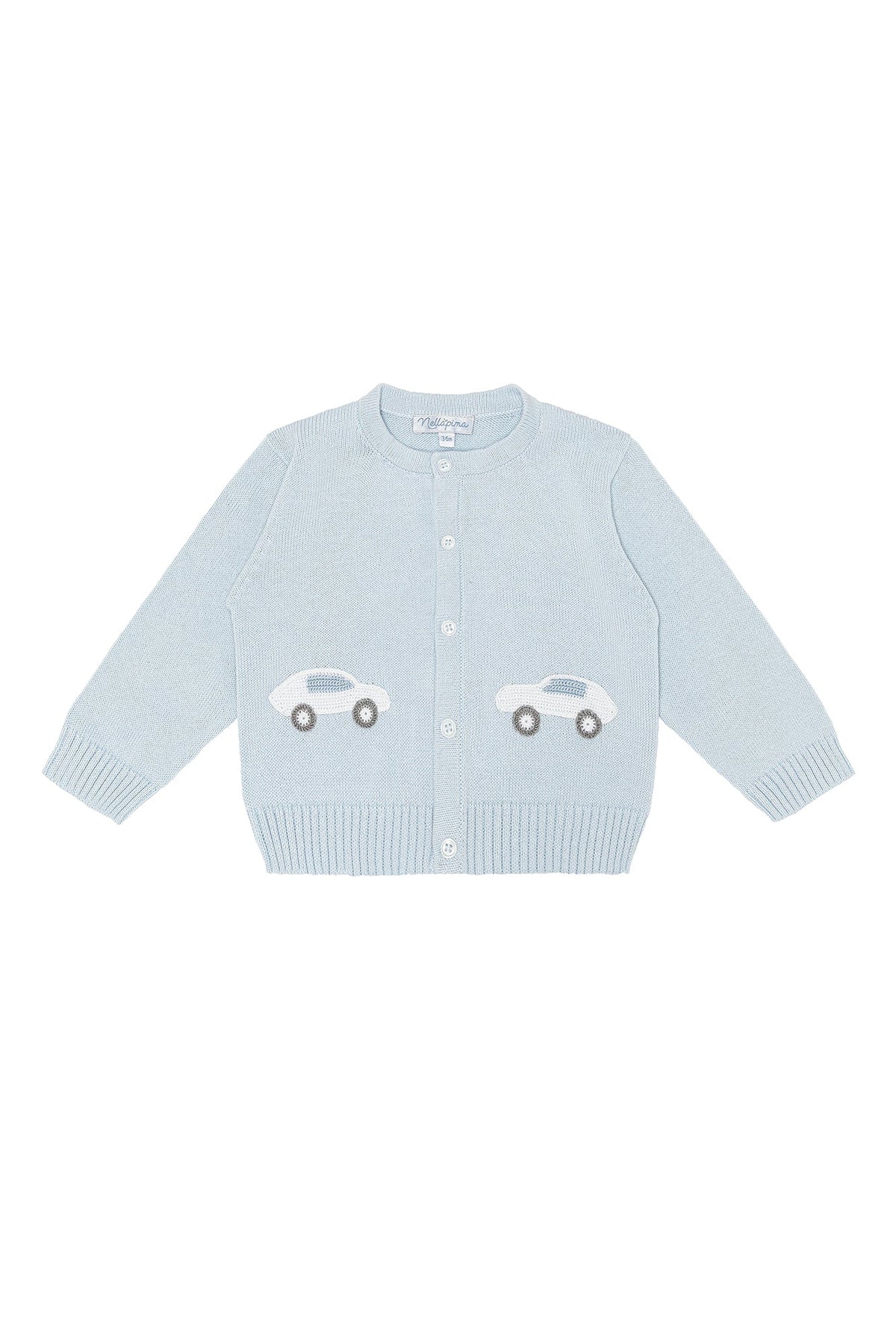 Cars Embroidered Knit Cardigan