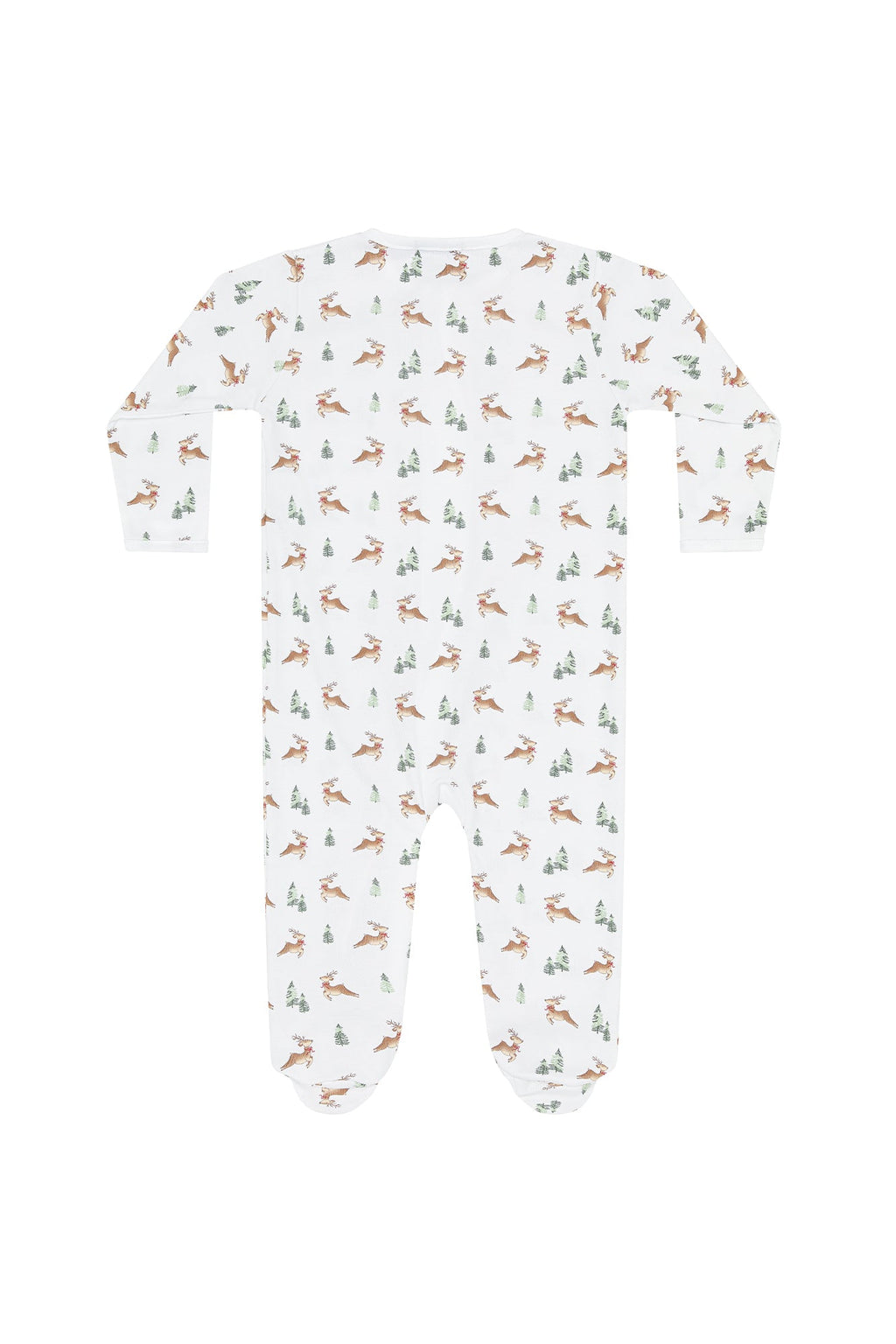 Christmas Reindeer Zipper Footie
