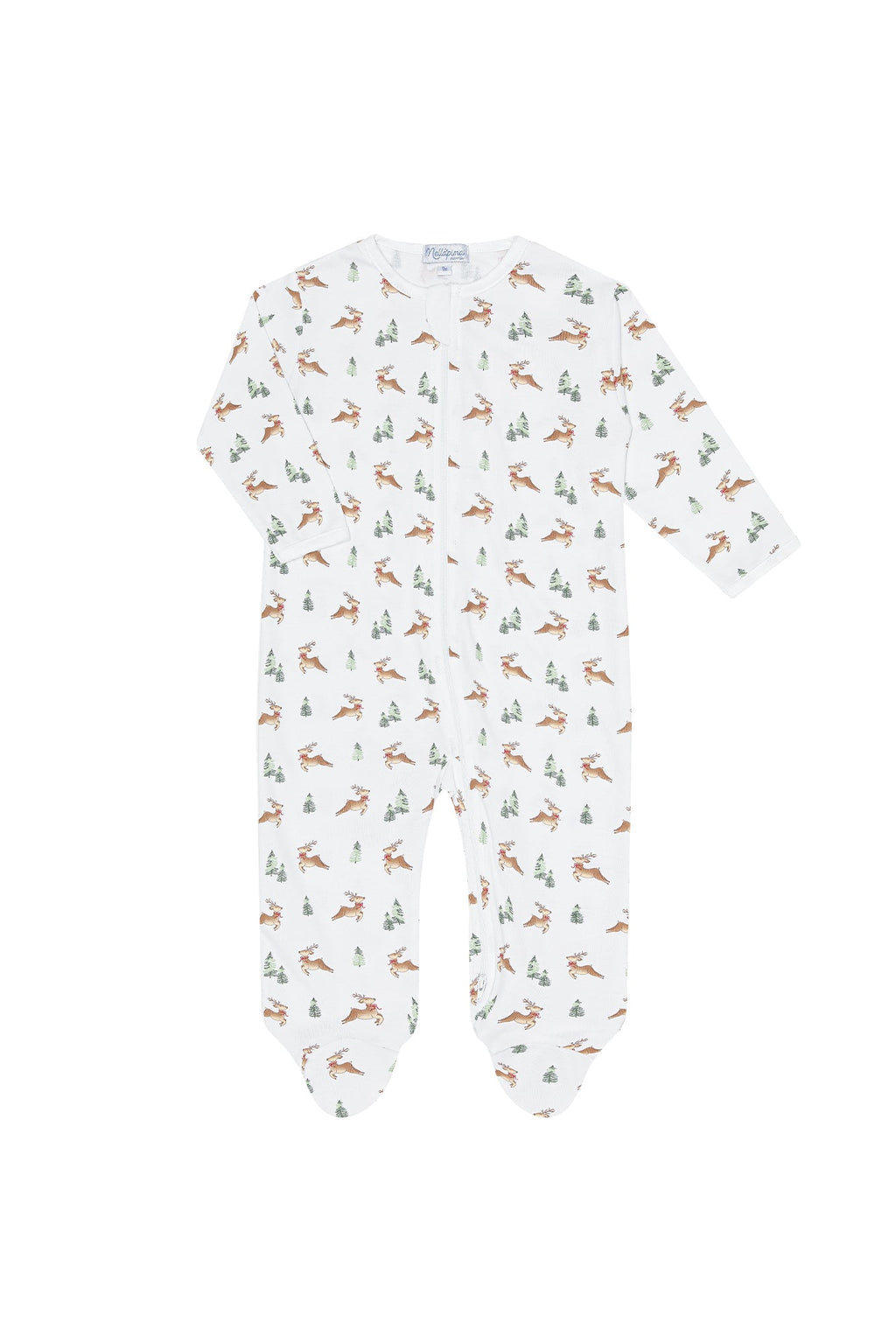 Christmas Reindeer Zipper Footie