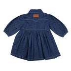True Blue | Baby Western Denim Long-Sleeve Dress