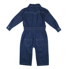 True Blue | Baby Western Denim Long-Sleeve Romper