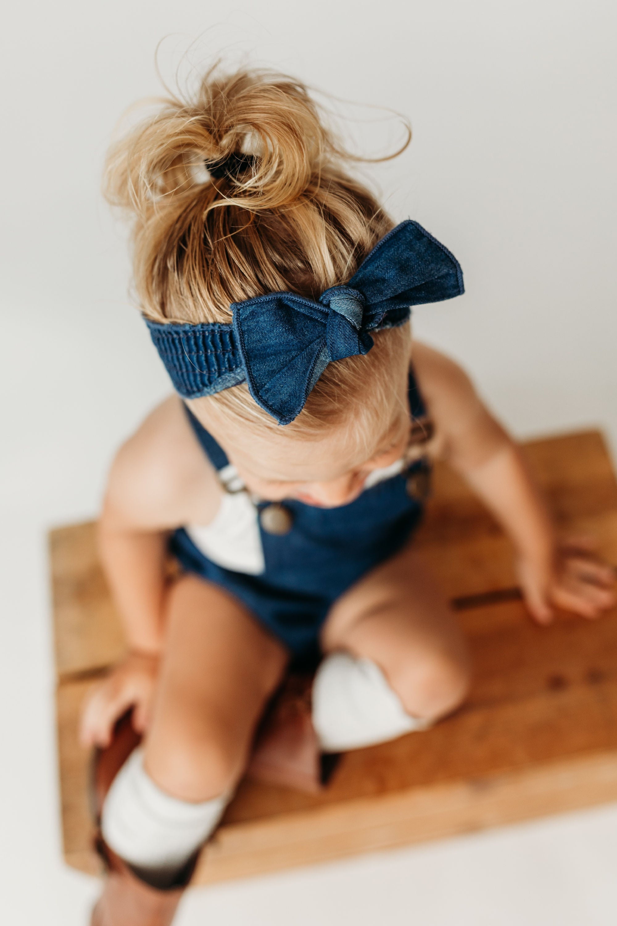 Denim | Denim Smocked Headband