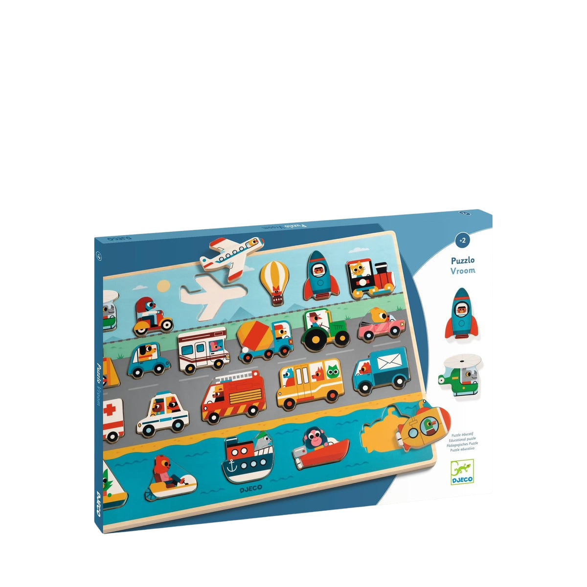 Puzzlo Vroom Wooden Puzzle