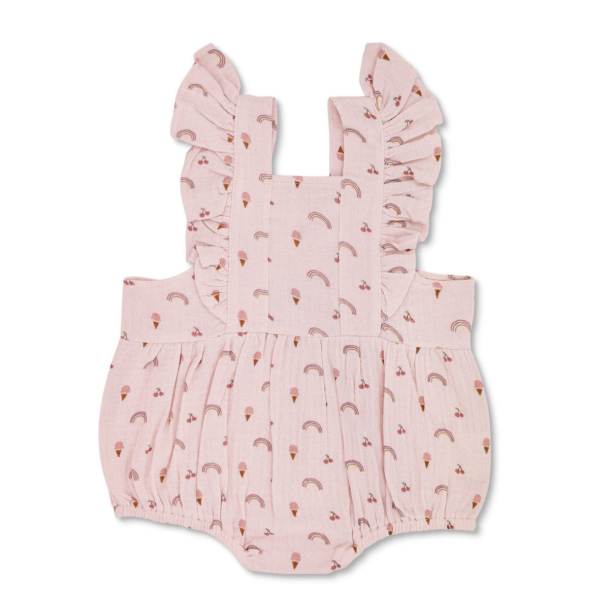 Muslin Flutter Sleeve Romper