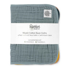 Muslin Burp Cloths (4 Pack)