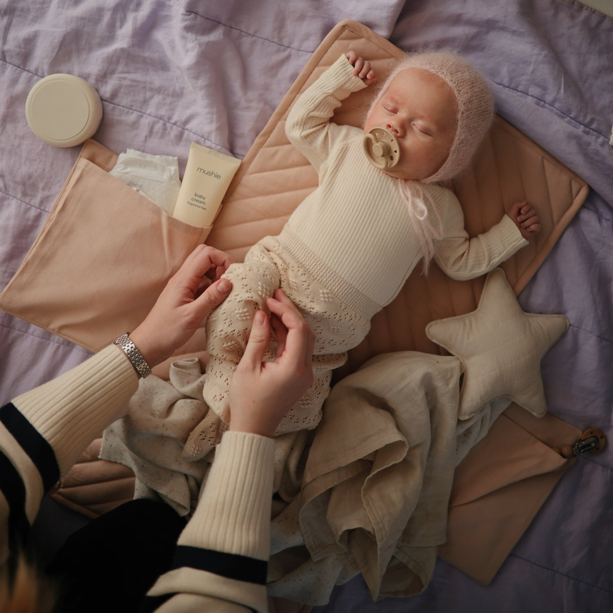 Mushie Baby Cream