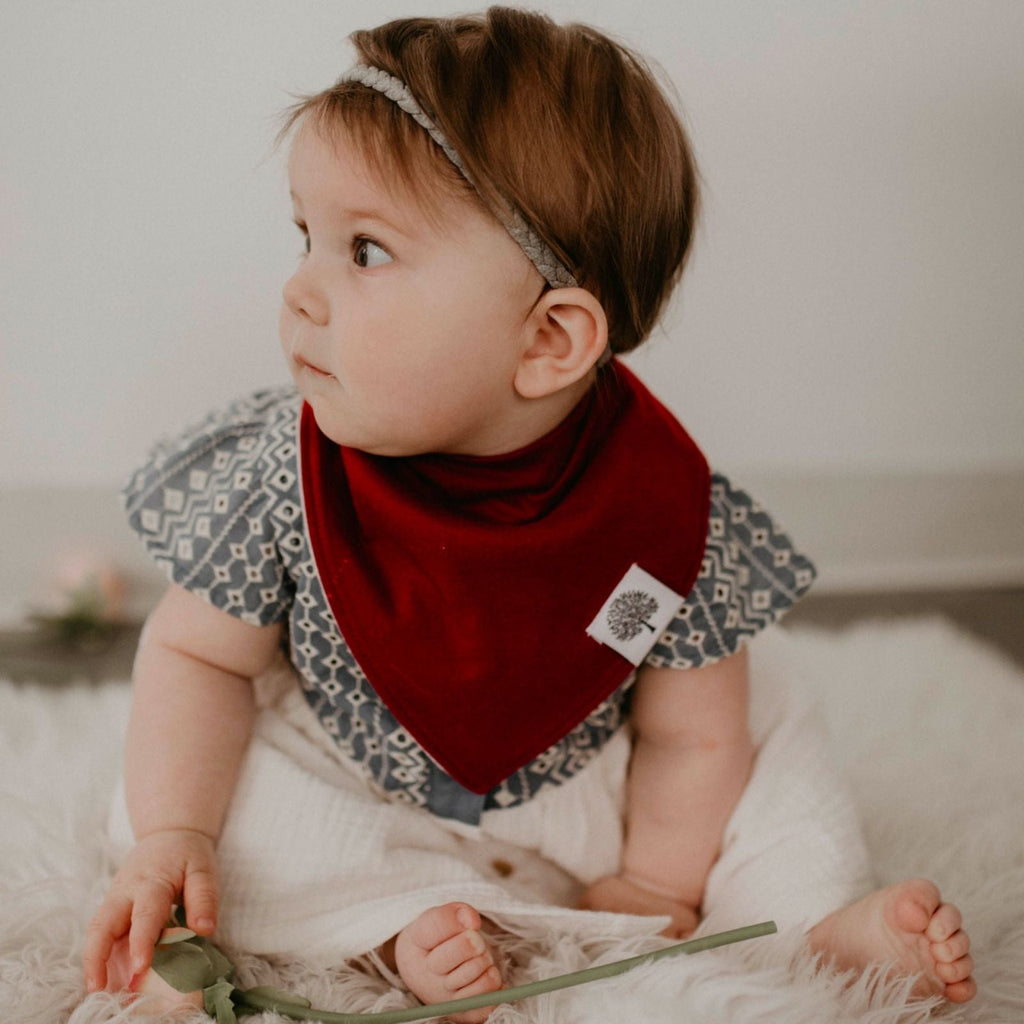 Set de baberos tipo bandana, color rosa (paquete de 8)