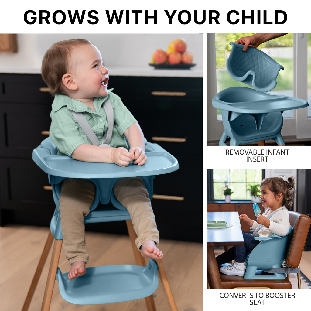 Evrloop Sustainable 3-in-1 High Chair - Design that Grows with Your Child