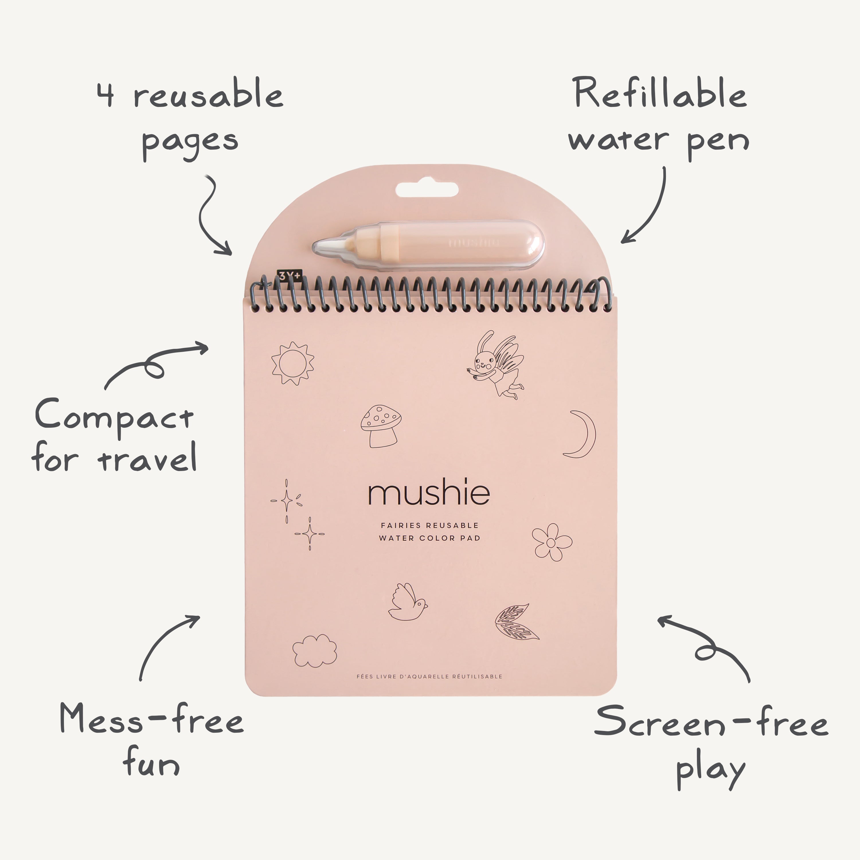 Reusable Water Color Pad - Mushie