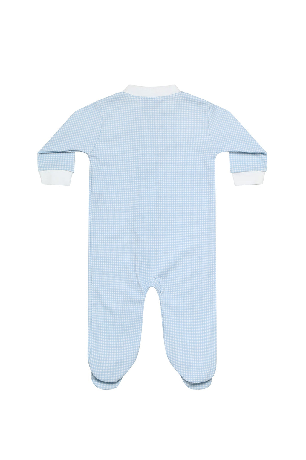 Gingham Zipper Footie