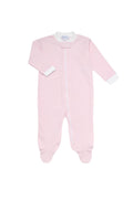 Gingham Zipper Footie